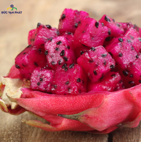 Thanh long đỏ cắt lựu đông lạnh - Frozen Red Flesh Dragon Fruit Cubes