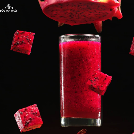 Thanh long đỏ cắt lựu đông lạnh - Frozen Red Flesh Dragon Fruit Cubes